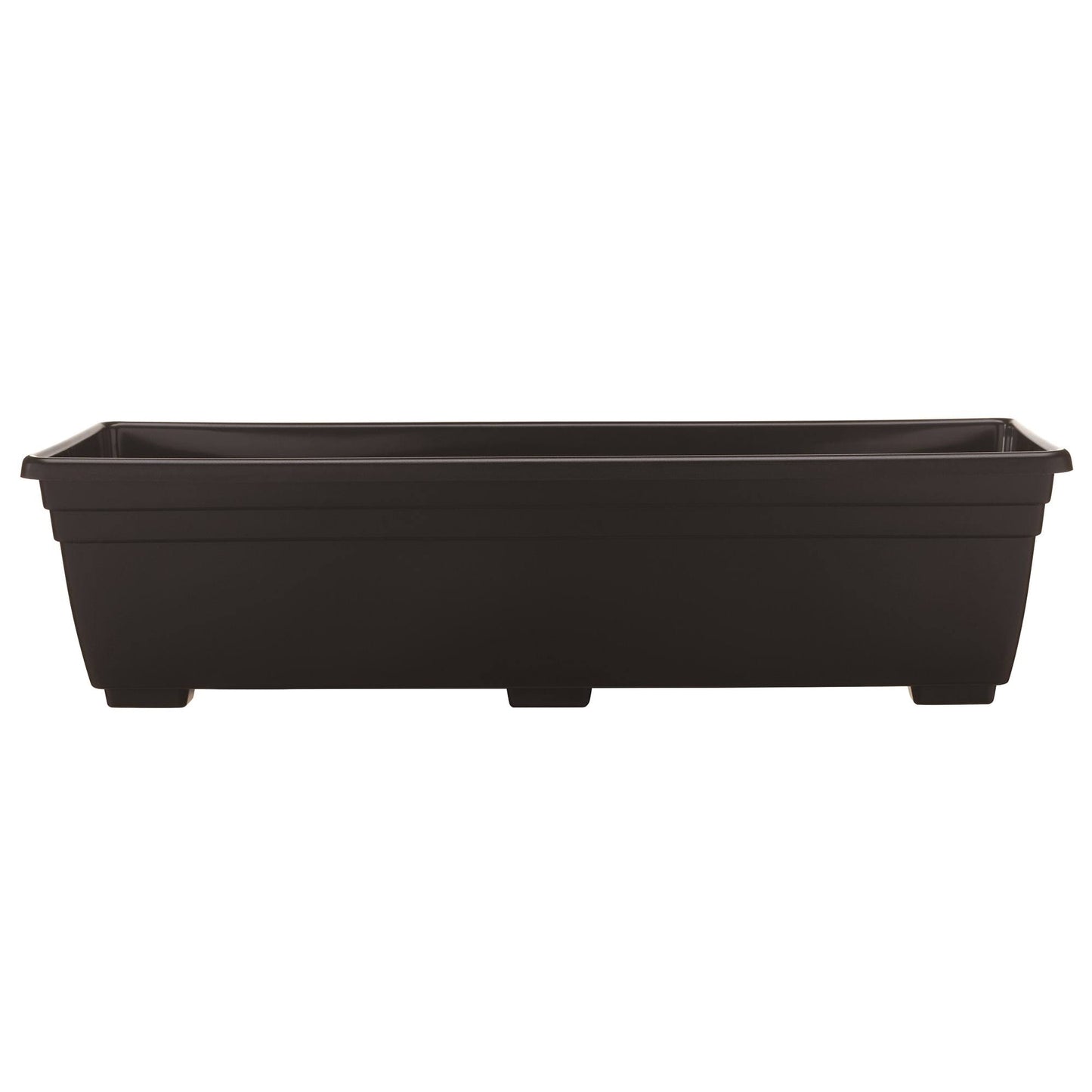 Style Selections 36-in W x 6.6-in H Black Plastic Traditional Indoor/Outdoor Window Box - SW3612BK - Product image 1