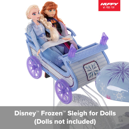 Frozen Bike with Doll Carrier Sleigh for Girl'S, 12 In., White and Purple by Huffy - Product image 4