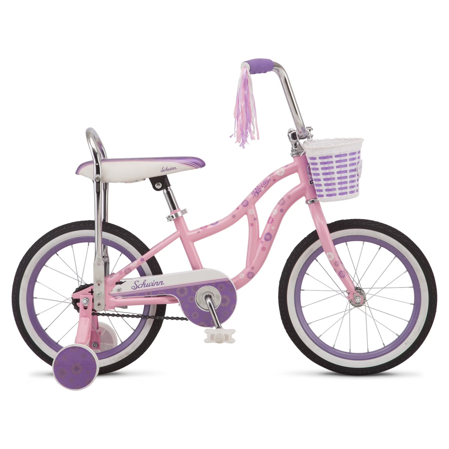 Schwinn Bloom 16 - In. Kid'S Bike with Training Wheels, Pink Child Bicycle
