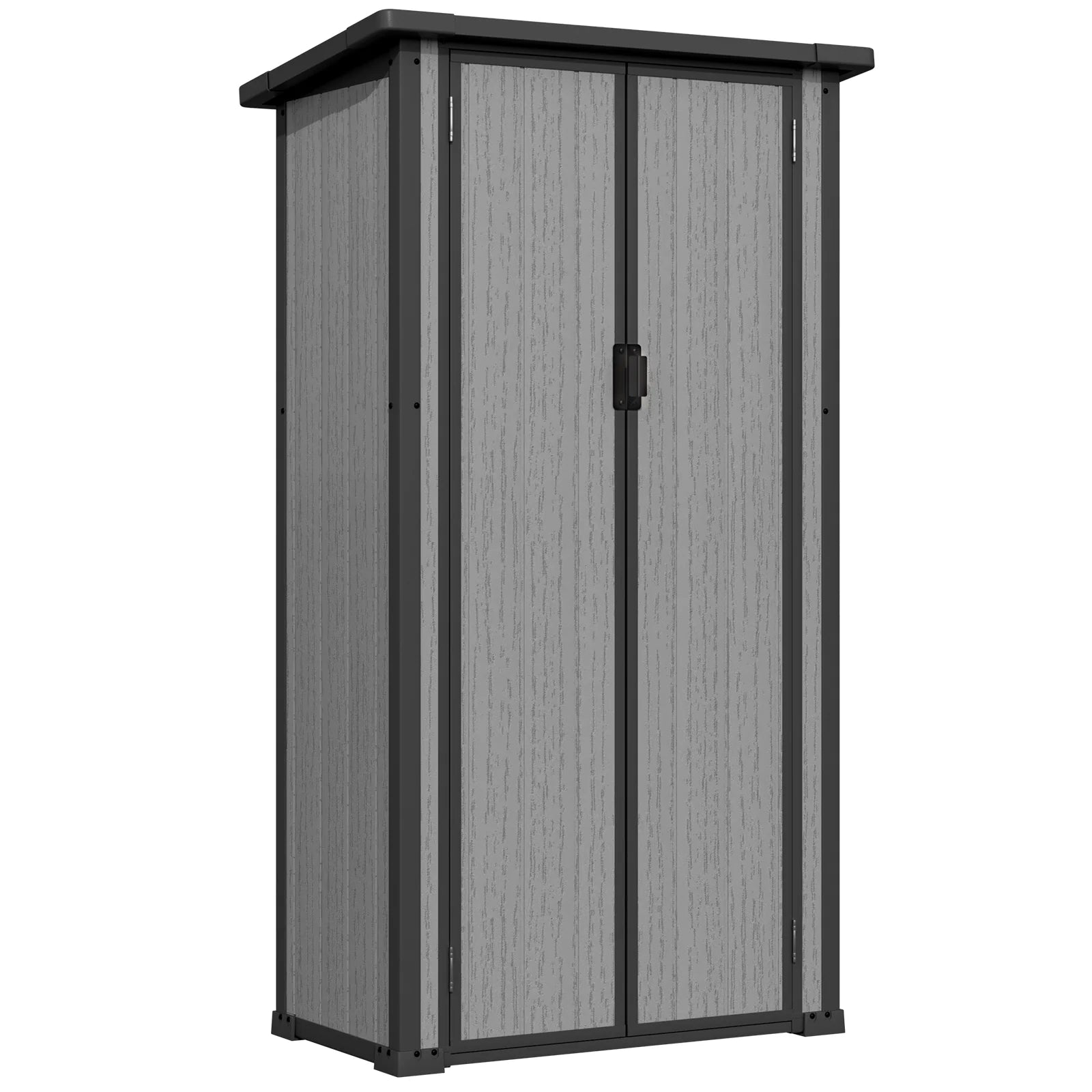 AECOJOY Tall Resin Outdoor Storage Cabinet Waterproof with Adjustable Shelves - Product image 1