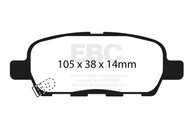 EBC - Rear Redstuff Pad PN DP31666C