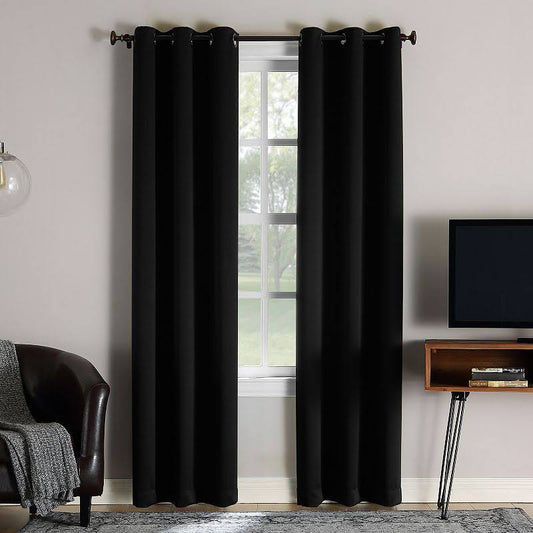 Sun Zero Extreme 2-Pack Norway Theater Grade 100% Blackout Window Curtain, 40X63 - Product image 1