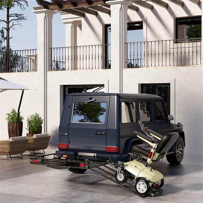 500 LBS Hitch Mount Cargo Carrier with Foldable Ramp, Heavy-Duty Mobility Scooter Wheelchair Carrier for - Product image 3