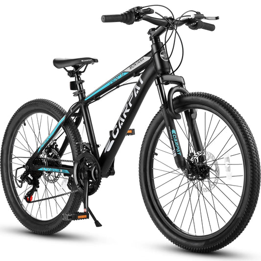 26" Mountain Bike, Aluminum Mountain Bike for Adult with Disc Brakes & Suspension - Product image 1