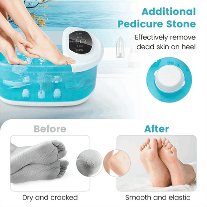 Foot Spa Bath Massager w/ Heat, Bubbles & Vibration Mode, Digital Temp Control, 12 Rollers - Product image 17