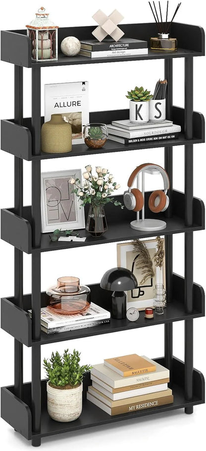 Tangkula 5-Tier Open Bookcase with Industrial Storage Unit - Product image 11