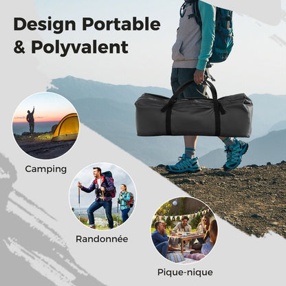 Camping Tent for 8-10 People Dome Tent with Vestibule and Mosquito Net Zippered Door Portable Tent with Carry Bag 300x300x250cm Beige -