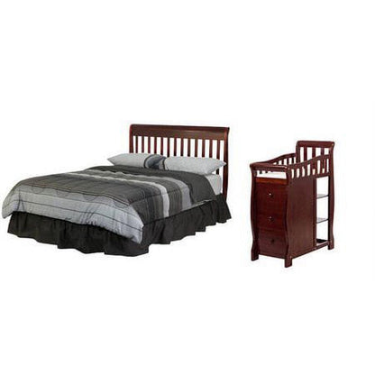 Dream on Me Brody 5 - in - 1 Convertible Crib with Changer. Cherry - Product image 5