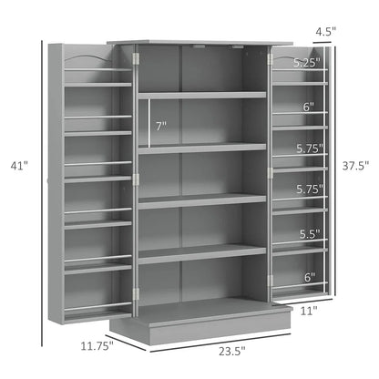 Spaco 17 - Tier Kitchen Small Pantry Cabinet with 2 Doors and 6 Adjustable Shelves, Cabinet Pantry - Product image 13