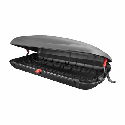 Carbon Line polypropylene car roof box - h37.5x169x79 cm -
