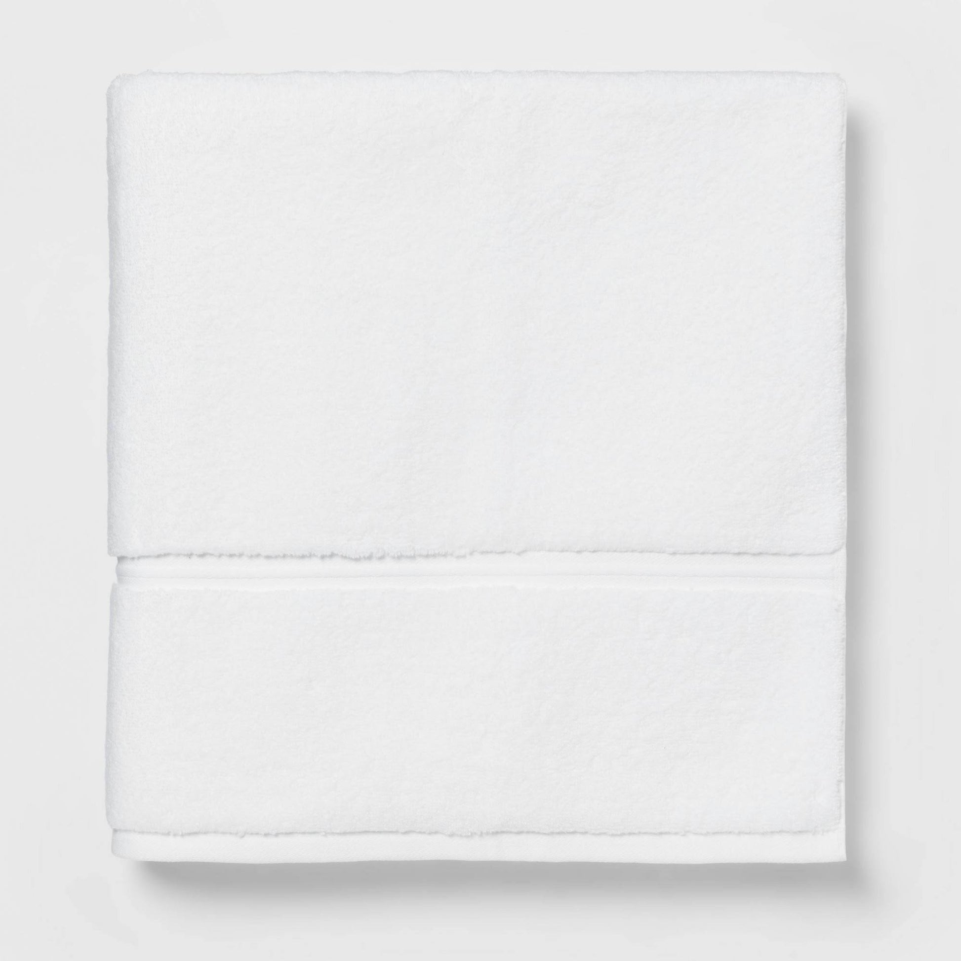 Oversized Spa Plush Bath Towel White - Threshold - Product image 1