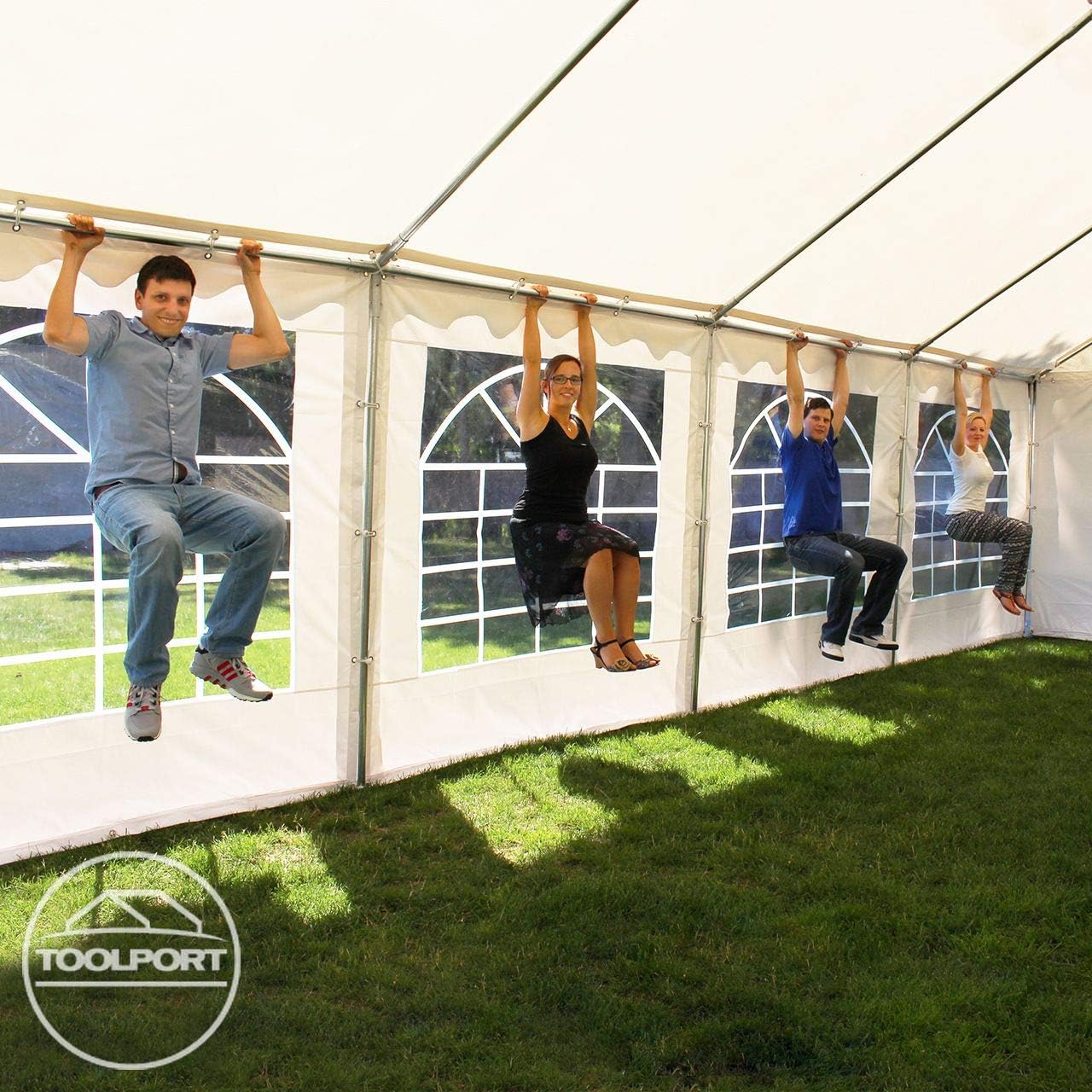 3x6 m Party Tent/Barnum White High Quality Canvas PVC 700 N