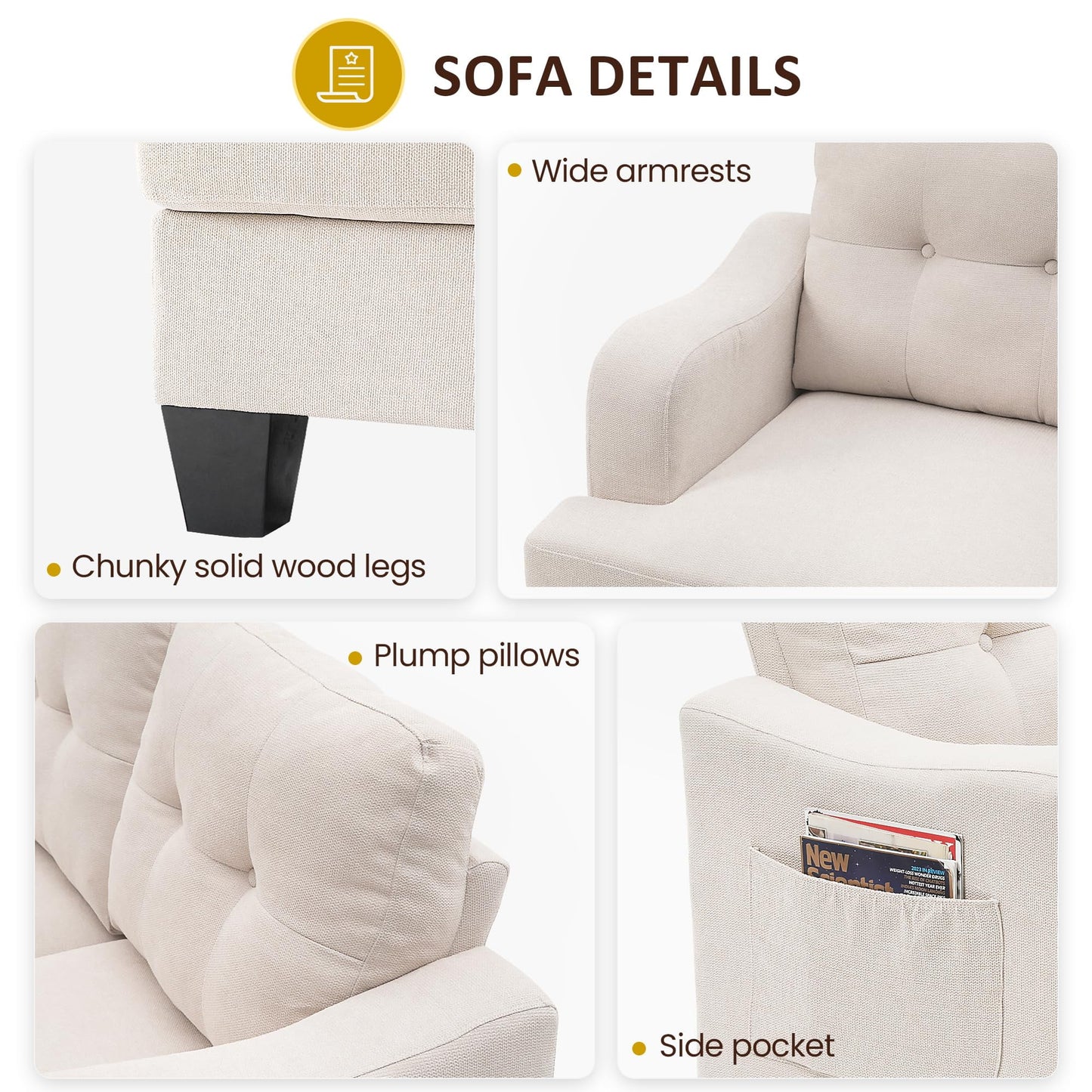 Royalcraft Swivel Nursery Glider Recliner, Comfy Upholstered Glider Chair with Lumbar Pillow and Footrest - Product image 47