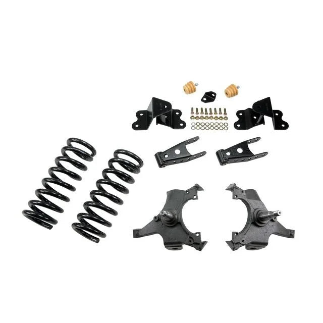 BELLTECH 687 LOWERING KITS Front And Rear Complete Kit W/O Shocks 1992-1998 Chevrolet Silverado/Sierra C1500 (Std Cab ext 454 SS) 3 in. F/4 in. R drop W/O Shocks