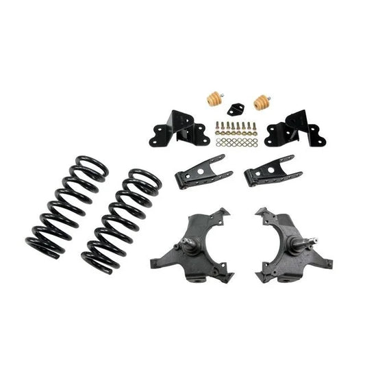 BELLTECH 687 LOWERING KITS Front And Rear Complete Kit W/O Shocks 1992-1998 Chevrolet Silverado/Sierra C1500 (Std Cab ext 454 SS) 3 in. F/4 in. R drop W/O Shocks