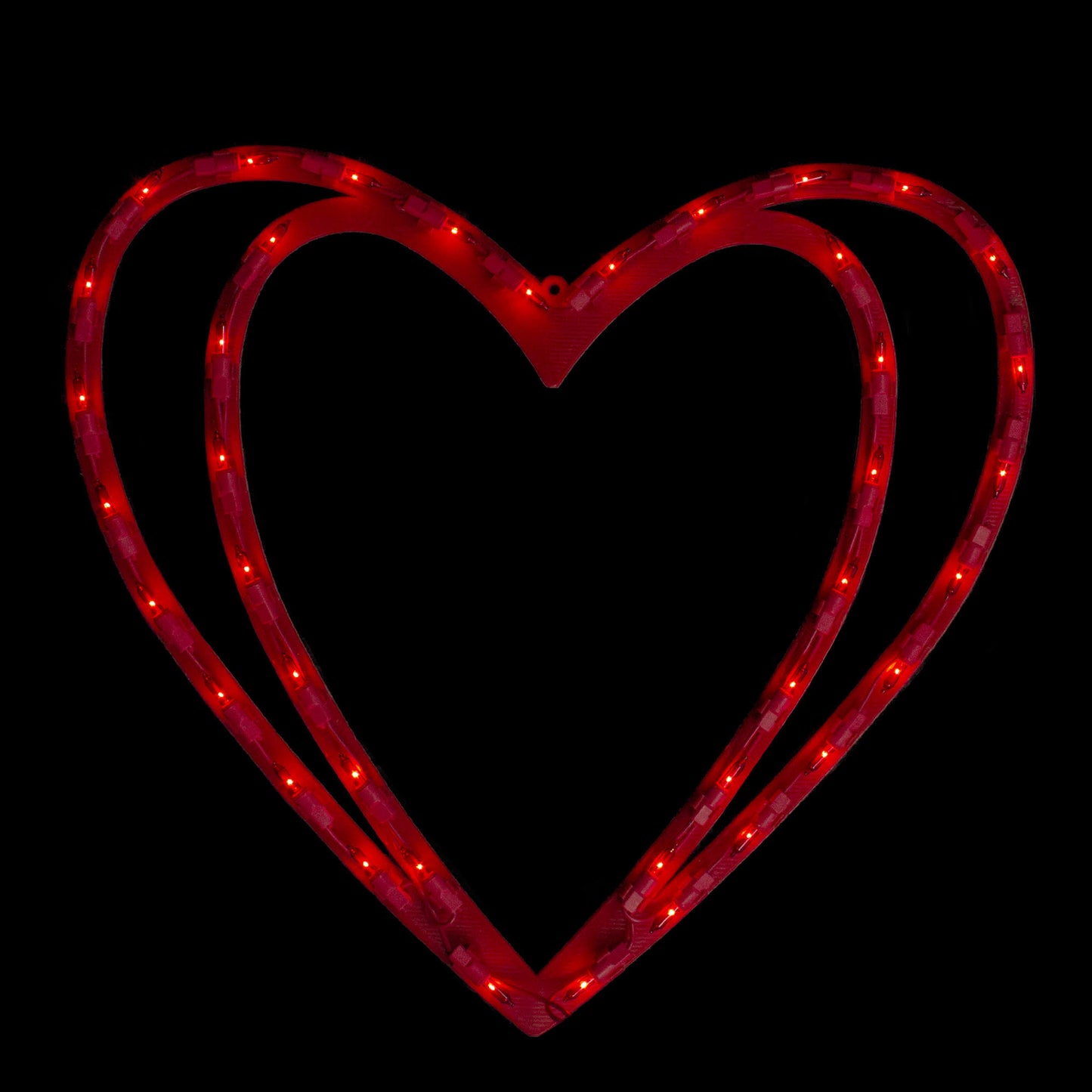 Northlight 17" Pre-Lit Scarlet Red Double Heart Valentine's Day Window Silhouette Decoration - Product image 1