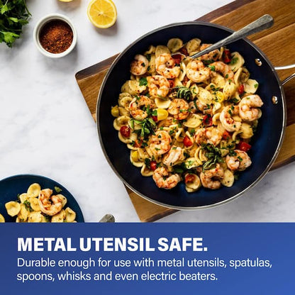 Classic Blue 20 - Piece Aluminum Ultra - Durable Non - Stick Diamond Infused Cookware and Bakeware Set - Product image 10