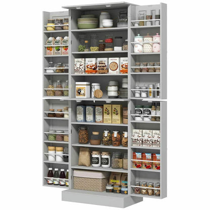 Spaco 17 - Tier Kitchen Small Pantry Cabinet with 2 Doors and 6 Adjustable Shelves, Cabinet Pantry - Product image 68
