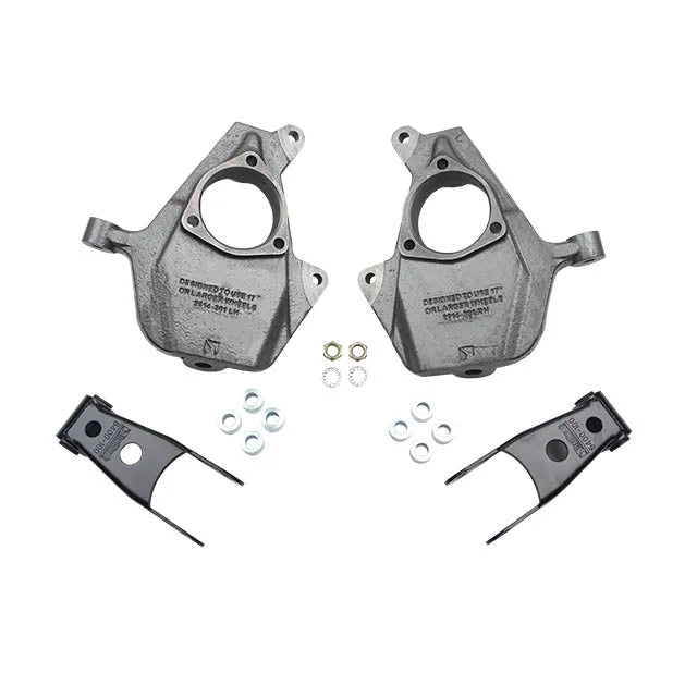 BELLTECH 1010 LOWERING KITS Front And Rear Complete Kit W/O Shocks 2014-2018 Chevrolet Silverado/Sierra (All Cabs) 2/4wd 2 in. F/2 in. or 3 in. R W/O Shocks