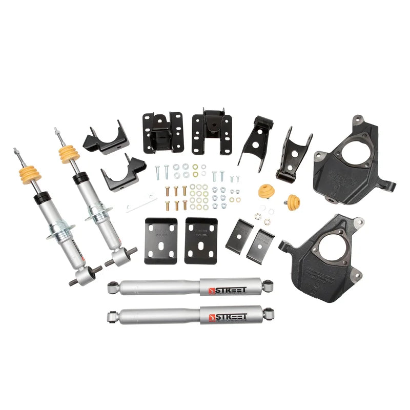 BELLTECH 1017SP LOWERING KITS Front And Rear Complete Kit W/ Street Performance Shocks 2016.5-2018 Chevrolet Silverado/Sierra ALL CAB 4WD 2F/4R