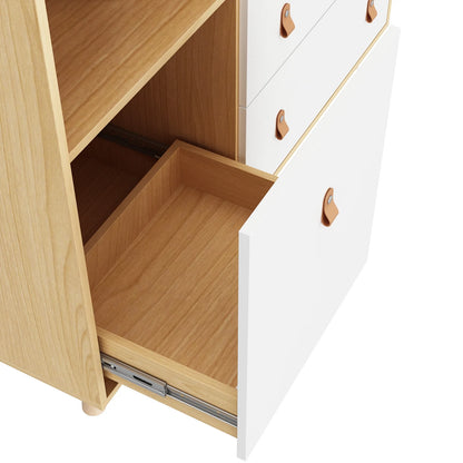 OXYLIFE 45" Baby Nursery Changing Table Dresser with 4 Drawers and Shelf for Nursery Room, White - Product image 91