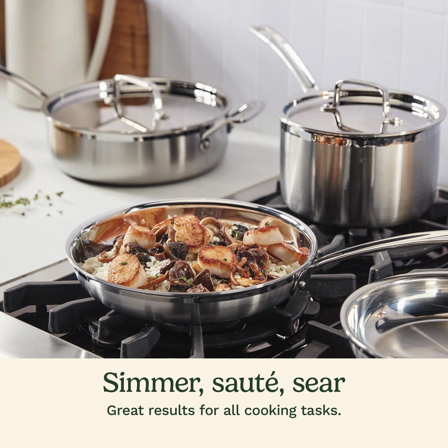 Cuisinart Multiclad Pro Triple Ply 12 - Piece Stainless Steel Cookware Set - Product image 4