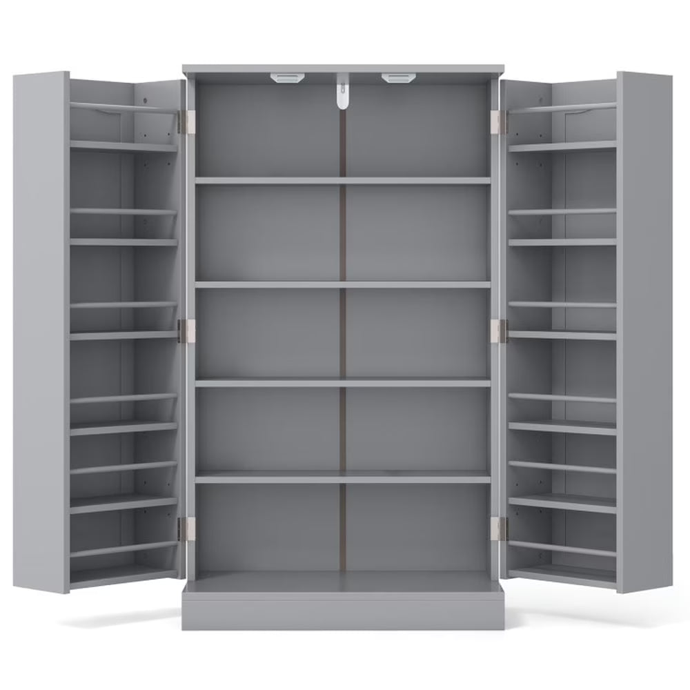 Spaco 17 - Tier Kitchen Small Pantry Cabinet with 2 Doors and 6 Adjustable Shelves, Cabinet Pantry - Product image 1