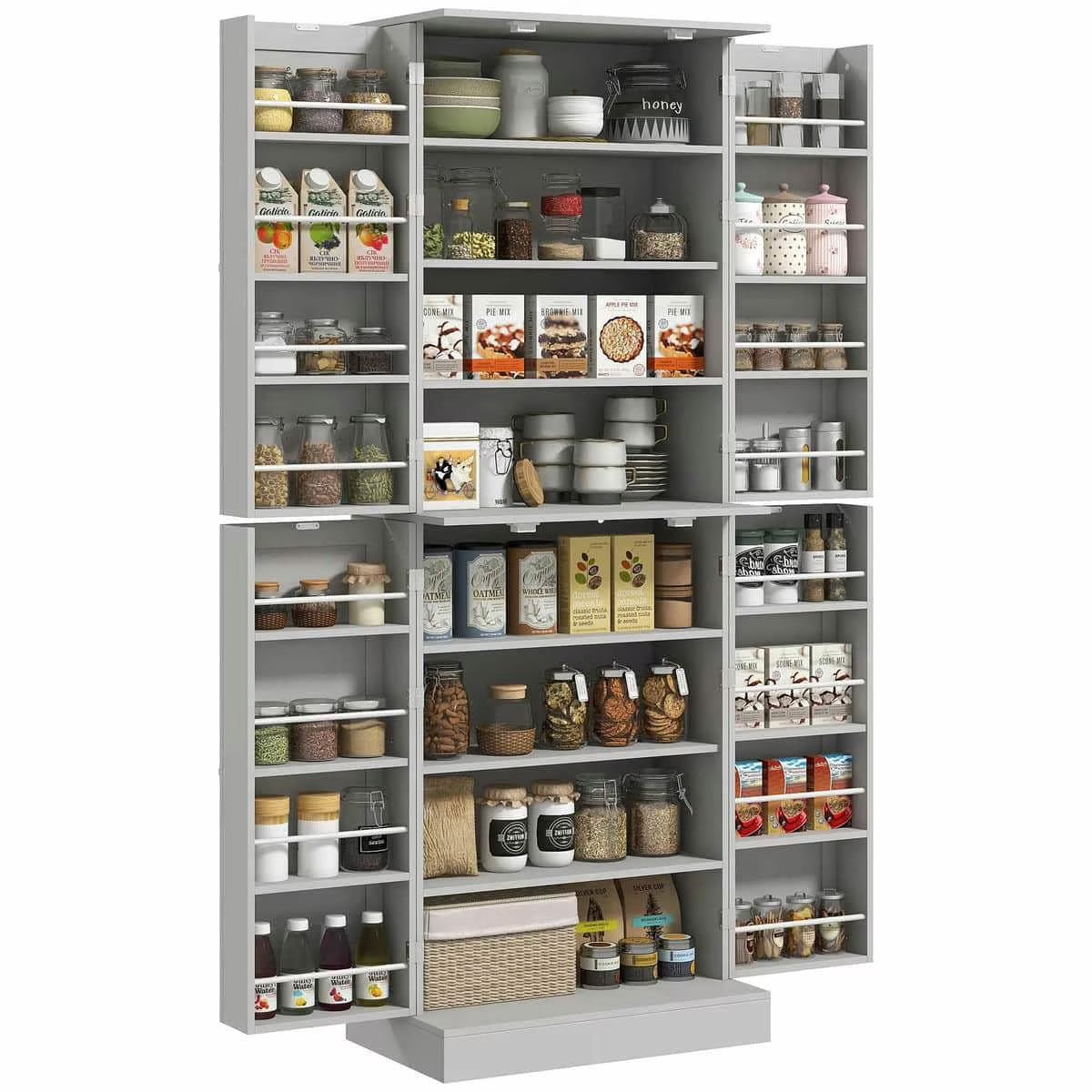 Spaco 17 - Tier Kitchen Small Pantry Cabinet with 2 Doors and 6 Adjustable Shelves, Cabinet Pantry - Product image 11