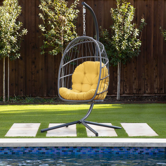 Humble + Haute Indoor/Outdoor Egg Chair Cushion - Cushion Only - 27 x 44 x 4 Inches - Daffodil - Product image 1