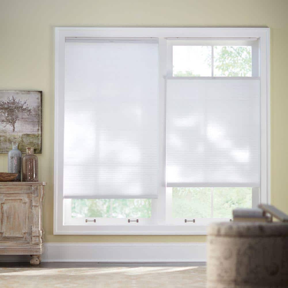 Home Decorators Collection Snow Drift White Top Down Bottom Up Light Filtering Cellular Shade - 19.5 in - Product image 1