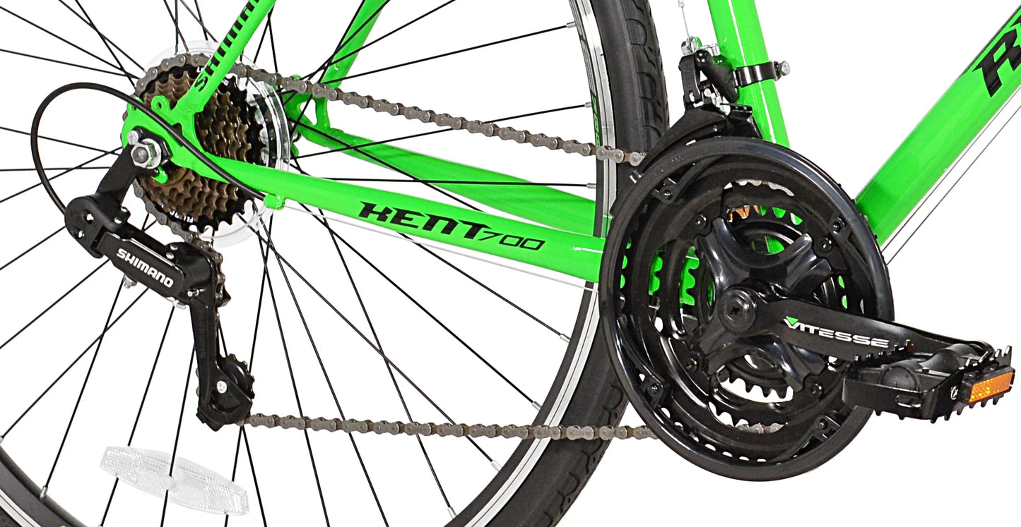 700c Roadtech Men'S Bike, Black/Green - Product image 4