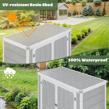 41 Cu.ft Outdoor Shed, Horizontal All - Weather Resin Storage Shed - Product image 5