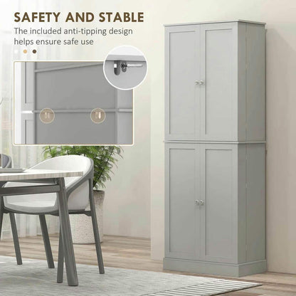 Spaco 17 - Tier Kitchen Small Pantry Cabinet with 2 Doors and 6 Adjustable Shelves, Cabinet Pantry - Product image 66