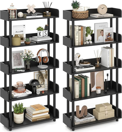 Tangkula 5-Tier Open Bookcase with Industrial Storage Unit - Product image 12