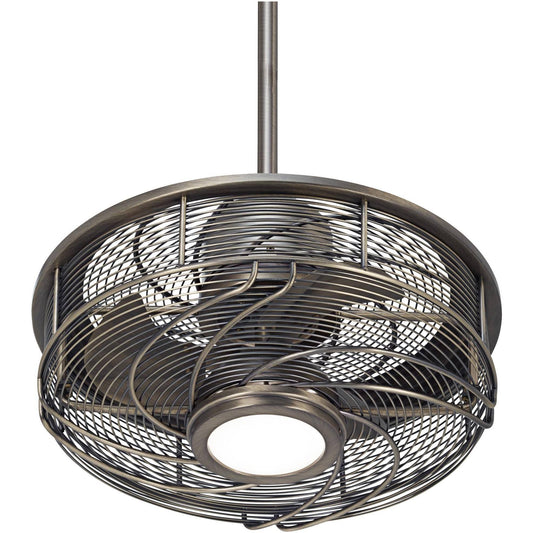 Casa Vieja 5D998 17" Casa Vestige Cage LED Ceiling Fan - Antique Bronze - Product image 1
